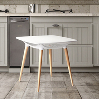 Meubles de salle à manger Table basse en MDF de qualité supérieure Mobilier de restaurant bistro Rangement durable Table basse polyvalente