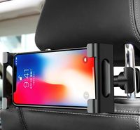 Appui-tête de voiture support de tablette siège arrière support universel de téléphone portable tablette 360 Angle de rotation réglable extensible