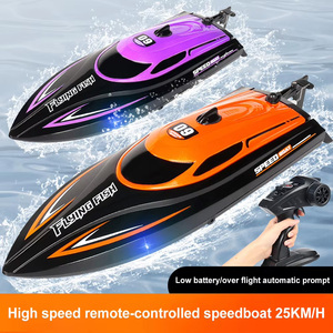 Barco de carreras RC de alta velocidad a prueba de agua de 2,4 GHz 20 KM/H-<span class=keywords><strong>Lancha</strong></span> eléctrica RC con luces-Juguete emocionante - Product Image 6