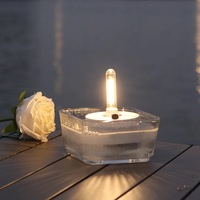 Outdoor Salzwasser-Kerzenlampe Batteriefrei Umweltfreundlich Wasserdicht 80 Lumen 100-120 Stunden Laufzeit CE/FCC-Zertifiziert für Camping