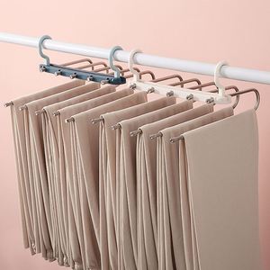 Save Space Double Hook Multiple Multi Tier Men Pants Magic <b>Wardrobe</b> Hanger - Product Image 1