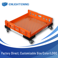 Caisse en plastique renforcée haute résistance pour boulangerie 600x400x125mm pour l'expédition logistique de pain interurbain