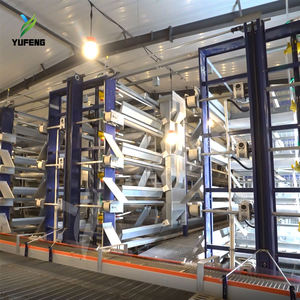 กรงไก่แบบ H กรงไก่อัตโนมัติ กรงไก่ไข่ 3 ชั้น ระบบให้น้ำอัตโนมัติ โรงเรือนเลี้ยงไก่ เหล็กชุบสังกะสี สำหรับ 10,000 ตัว - Product Image 2