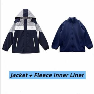 521005M Ensemble de survêtement scolaire personnalisé gris à capuche de haute qualité, style sportif, pour écoles internationales - Vente chaude - Product Image 6