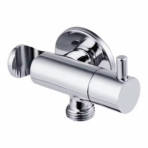 Ensemble de douchettes murales en laiton chromé écologique Hongdec <span class=keywords><strong>avec</strong></span> robinet d'angle intégré, design moderne, nettoyage facile - Product Image 3