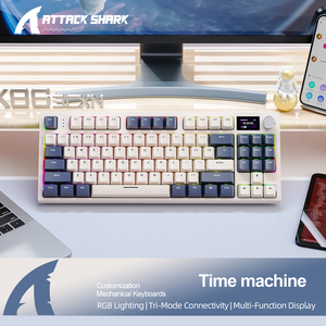 Attack Shark K86 Mechanical Backlight Rgb 75% <b>Wire</b> Ergonomic Mechan Computer Switch Switches Usb Custom Backlit Gaming <b>Keyboard</b> - Product Image 6