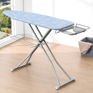 Planche à repasser pliable de taille standard Wireking HT avec réglage de la hauteur des pieds et repose-fer rétractable - Product Image 1