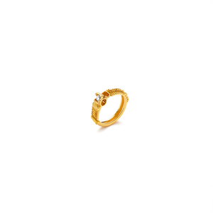 แหวนแฟชั่น ชุบทอง PVD สแตนเลสสตีล 316L ดีไซน์ทนทานและเป็นมิตรต่อสิ่งแวดล้อม - Product Image 2