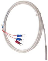 OEM Type K/J/T Thermocouple Cable Stainless Steel Braid High Sensitivity Custom Length Temperature Sensor for