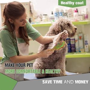 <span class=keywords><strong>Brosse</strong></span> à poils Double face en bambou de qualité supérieure 2-en-1 pour le toilettage des chiens et des chats à poils longs - Product Image 4