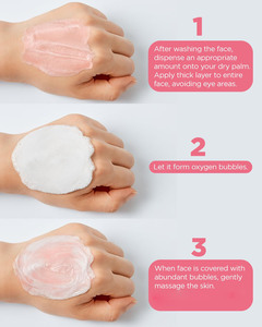 Feuille de masque à bulles biologique naturel Masque facial <span class=keywords><strong>Cica</strong></span> Rose Rose Hydratant Soins de la peau Masque à bulles - Product Image 1