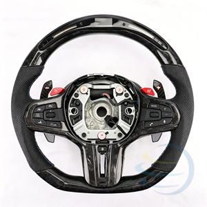 Volante Deportivo <span class=keywords><strong>Serie</strong></span> G con Calefacción, LED y Fibra de Carbono Forjada, para G20 330i X3 G01 540i G30 M550i X5 G05 G80 M3 G82 G42 Lci, Disponible en <span class=keywords><strong>Stock</strong></span> - Product Image 2