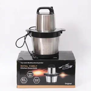 NEW 6L 1000W Electric Meat Vegetable Fruit Chopper Blender Stainless Steel Bowl Food Chopper