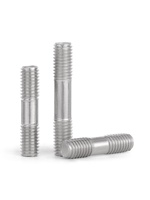 304 Stainless Steel Double-Headed Screw GBT Standard GB901 Extended Threaded Rod Two-End Threaded Bolt Two-End Connecting Stud