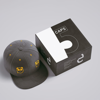 Casquette de baseball pliable personnalisée Boîte d'emballage Boite a Casquette Boîte d'emballage en carton personnalisé pour casquettes de baseball