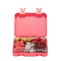 Rectangle rose filles pp boîte de nourriture écologique SANS BPA tritan boîte à lunch pour enfants réutilisable étanche boîte à bento ensemble