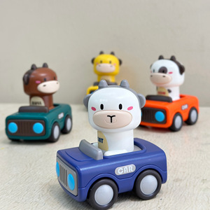 Macchinina Giocattolo a Spinta per Bambini, Simpatica Auto Interattiva Genitore-Figlio per 1-3 Anni, <span class=keywords><strong>Macchina</strong></span> a Spinta e Scorrimento a Tema Cartone Animato, Resistente - Product Image 3