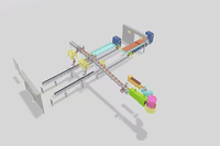 Système de chargement de camion entièrement automatique Chargement de conteneur Robot chargeur de sac de camion