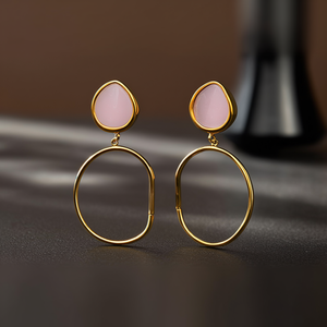 Pendientes de Moda con Baño de Oro PVD, Acero Inoxidable 316L, Sostenibles y Resistentes - Product Image 3