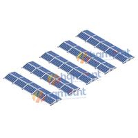 Système de montage solaire photovoltaïque sur toit plat HQ MOUNT AL6005-T5 durable avec supports réglables lestés pour une durée de vie de 20 ans