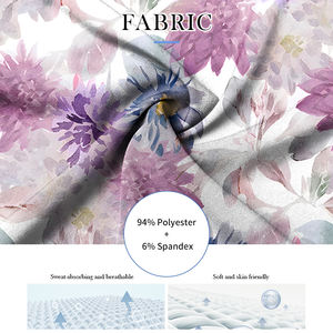 Uniformes Médicos VIAOLI Elásticos para Enfermería, Blusas con Estampado Diario/Festivo, Twill con Spandex/Poliéster, Manga Corta, Venta al por Mayor para Salones Médicos - Product Image 4