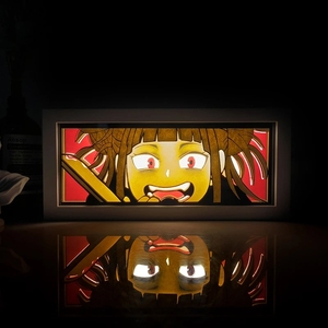 <span class=keywords><strong>7</strong></span> nouveau design haute qualité 3D Anime mon héros académique papier sculpture lampe nuit LED boîte à lumière pour la décoration de la maison - Product Image 4