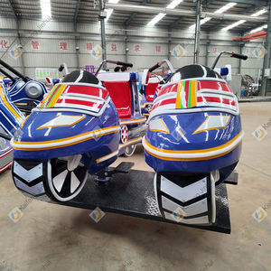 เก้าอี้บินไฟ LED สีสันสดใสสำหรับเด็กใช้ในพื้นที่กลางแจ้งอุปกรณ์ธีมสวนสนุกพลาสติกไฟเบอร์กลาสแบบหมุนได้ - Product Image 5