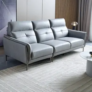 102736 Quanu colore grigio design moderno divano tecnologia divano in tessuto set set di mobili per la casa