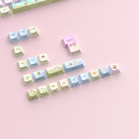 Stock Wholesale Senqu 125-Key Original Factory Side-engraved Light-transmitting Keycaps Mini Full Set PBT Material Keycaps