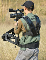 Stabilisateur vidéo professionnel Steadicam avec gilet et bras de support à double ressort