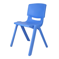 Chaises d'école empilables en plastique colorées, hauteur de siège 11 pouces, pour les écoles maternelles