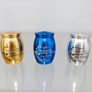Guci Kremasi Hewan Peliharaan Ramah Lingkungan dari Aluminium Alloy Buatan Tangan Model Teardrop Modern, Dapat Disesuaikan, Tersedia Stok, untuk Hewan Kecil Anjing/Kucing, Peti Kenangan - Product Image 2