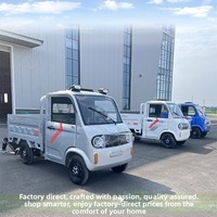 Camion de fret électrique domestique chinois fourni par l'usine, véhicule électrique à quatre roues, moteur 60V 1000W, autonomie <100km, personnalisable