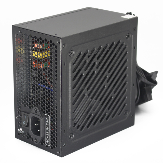 SNOWMAN 24Pin PSU Gaming ATX Power Supply for Desktop Gaming Case High Efficiency 400W Full Voltage 120mm RGB Fan Factory OEM