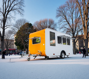 Remolque <span class=keywords><strong>de</strong></span> Comida Móvil Ligero <span class=keywords><strong>de</strong></span> Fibra <span class=keywords><strong>de</strong></span> Vidrio Tipo Sándwich para Venta en Festivales - Product Image 4