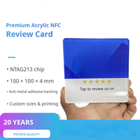 Tarjeta NFC Personalizada, Tarjeta Inteligente NTAG213 Programable, PVC Acrílico, Soporte de Epoxi, Tarjeta de Visita Flexible, Regalo al por Mayor