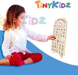 Sinh thái thân thiện bằng gỗ thói quen hàng ngày việc vặt biểu đồ cho trẻ em trẻ mới biết đi với khắc tường dấu hiệu & tùy chỉnh thiết kế - Product Image 4