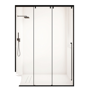 Porte coulissante en verre double vitrage en alliage d'aluminium moderne pour une utilisation intérieure et extérieure, étanche, pour patio, jardin, <span class=keywords><strong>garage</strong></span> - Product Image 4