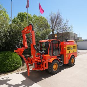 Taille-haie et tondeuse à gazon articulés 2-en-1 robustes pour l'entretien des pentes routières, certification CE - Product Image 2