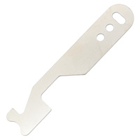 Outil de serrurier en acier inoxydable, clé à main courte pour ouverture de serrures, épaisseur 1 mm, outils manuels portables et durables