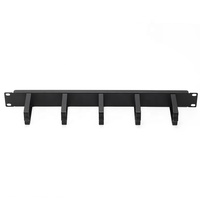 Gestion des câbles Lulink anneaux en D rétractables 1u 19 pouces Panneau de gestion des câbles en métal/PVC 1u