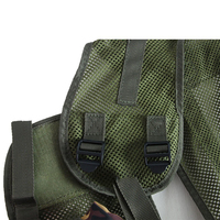 Veste tactique unisexe en polyester avec poche d'hydratation, camouflage d'assaut, chasse, contrôle de la température, équipement tactique, fermeture éclair à loquet