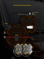 Barre lumineuse LED 42 pouces pour toit de voiture, projecteur pour véhicule tout-terrain, éclairage auxiliaire de pare-chocs avant, modification DRL haute luminosité