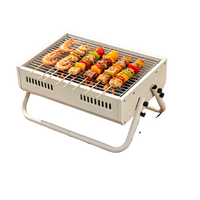 Barbecue d'extérieur multifonctionnel pliable, four portable pratique au charbon de bois pour la cour