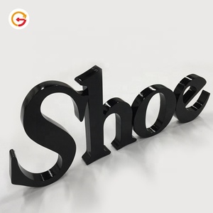 JAGUARSIGN Custom Negozio Coperta 3D Lettera Acrilico Pittura Decorativa Lettere di Alfabeto Autoadesivo Della Parete Lettera Acrilico Fabbricazione - Product Image 2