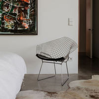 Chaise en fil métallique inclinable moderne Harry Bertoia en or en gros - Meubles de luxe légers pour la maison, le bureau et le salon