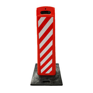 لوحة تحذير سلامة المرور بقاعدة مطاطية عاكسة مرنة بعد الطريق - Product Image 5