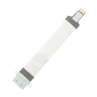 Câble adaptateur flexible blanc de 25cm Lecteur Micro à Micro Carte TF Compatible GPS Extension électronique de voiture avec trou de vis