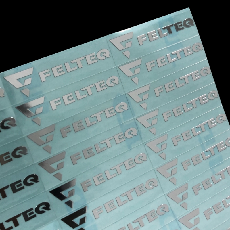 QC Customizable Nickel Logos Colored Labels Electroplated Nickel 3D logo Transfer Printing Embossed Stickers Metal Stickers