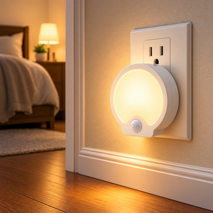 Compact Design Sensor <b>Lights</b> for Home <b>Plug</b> <b>In</b> Motion Sensor Night <b>Light</b> with <b>Light</b> Sensor 0.5W 2700K ABS for Entryway - Product Image 1
